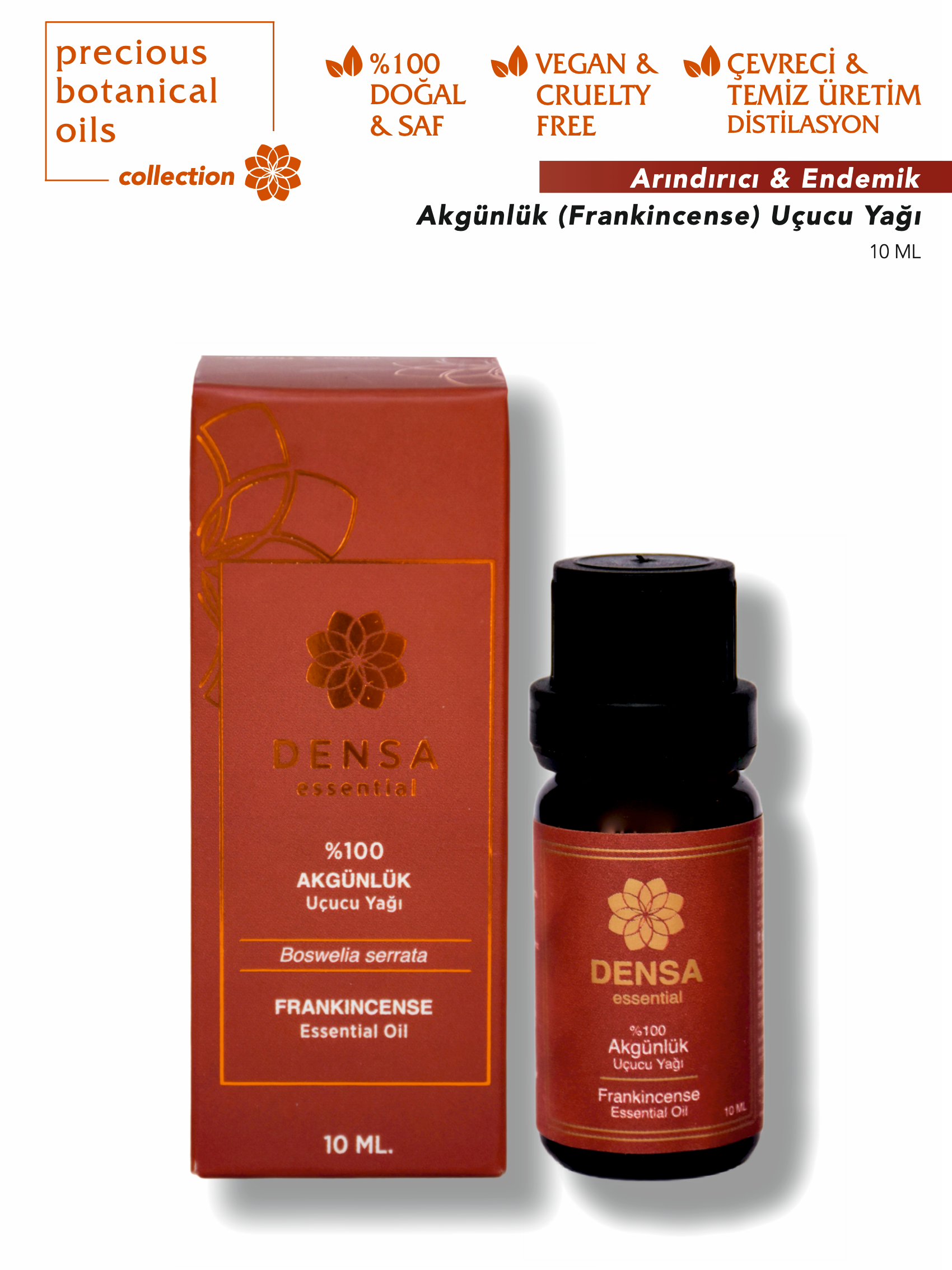 %100 Akgünlük (Sığla/Frankincense) Uçucu Yağı 10 ML