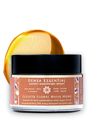 EGZOTİK FLORAL SPA MASAJ MUMU - SICAK/DİNLENDİRİCİ/BESLEYİCİ/NEMLENDİRİCİ MASAJ DENEYİMİ 50 ML