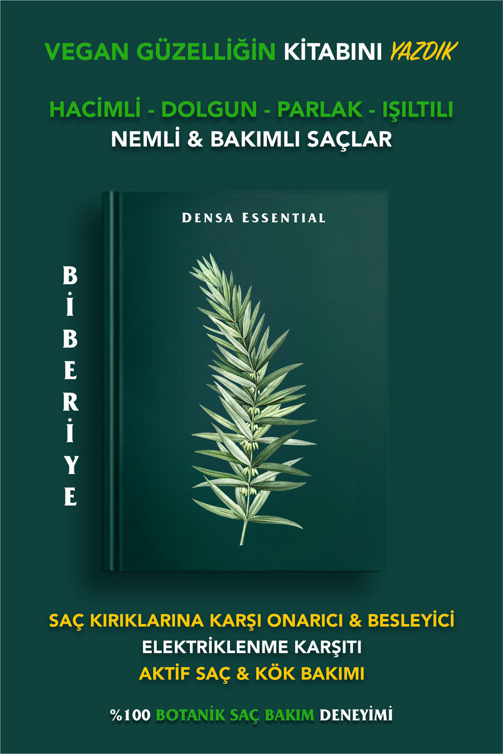 AKTİF SAÇ SERUMU - HACİM KAZANDIRICI/BESLEYİCİ/NEMLENDİRİCİ/ELEKTRİKLENME KARŞITI 50 ML