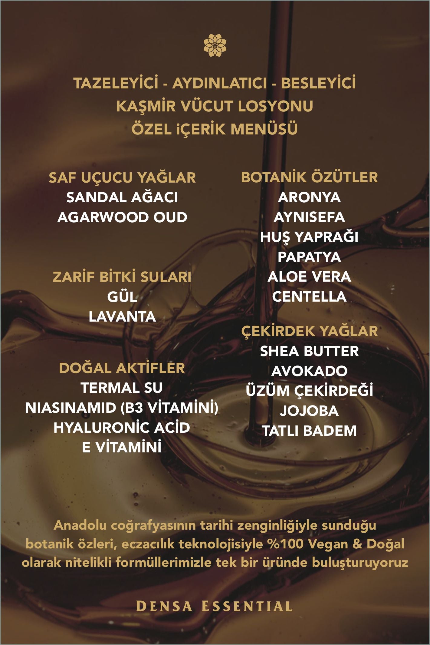 KAŞMİR EL & VÜCUT LOSYONU - TAZELEYİCİ & AYDINLATICI ETKİLİ 50 ML