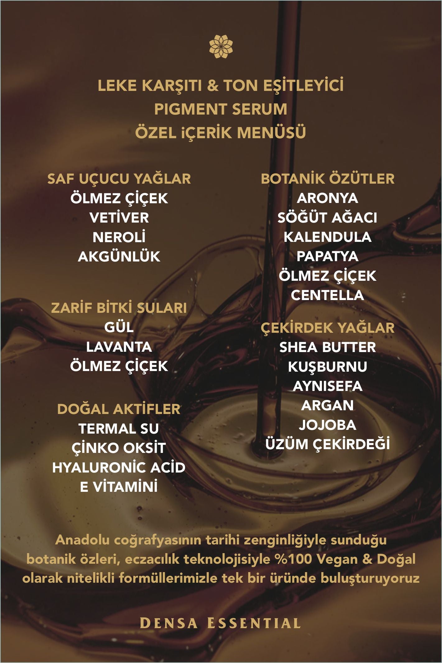 LEKE KARŞITI & TON EŞİTLEYİCİ PİGMENT SERUM - YAŞLILIK/GÜNEŞ/AKNE/SİVİLCE LEKELERİNE KARŞIT ETKİ 50 ML