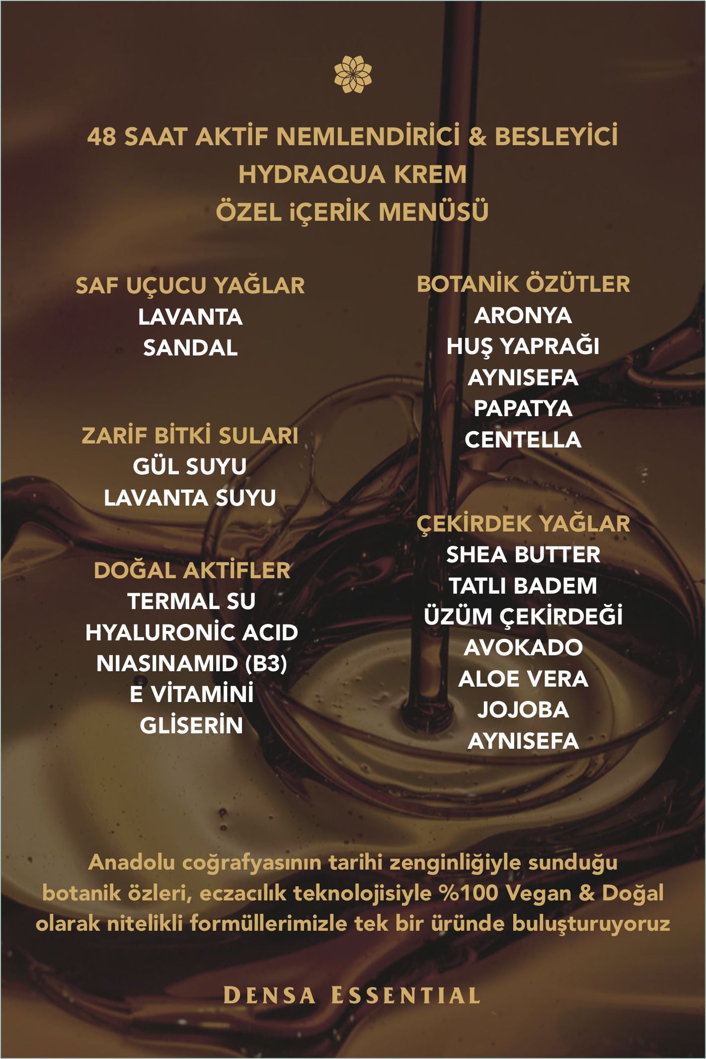 HYDRAQUA NEMLENDİRİCİ & BESLEYİCİ KREM - 48 SAAT AKTİF NEM/DOĞAL PARLAKLIK & IŞILTI ETKİLİ 50 ML