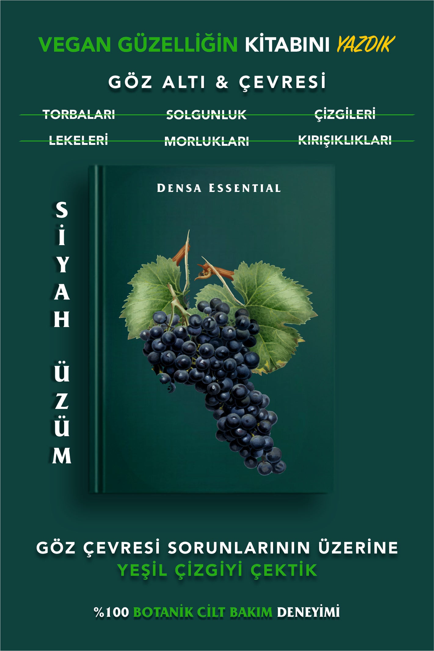 GÖZ ÇEVRESİ SERUMU - KIRIŞIKLIK/LEKE/TORBALANMA/ÇİZGİ/KOYU HALKA KARŞITI & NEMLENDİRİCİ ETKİLİ 50 ML