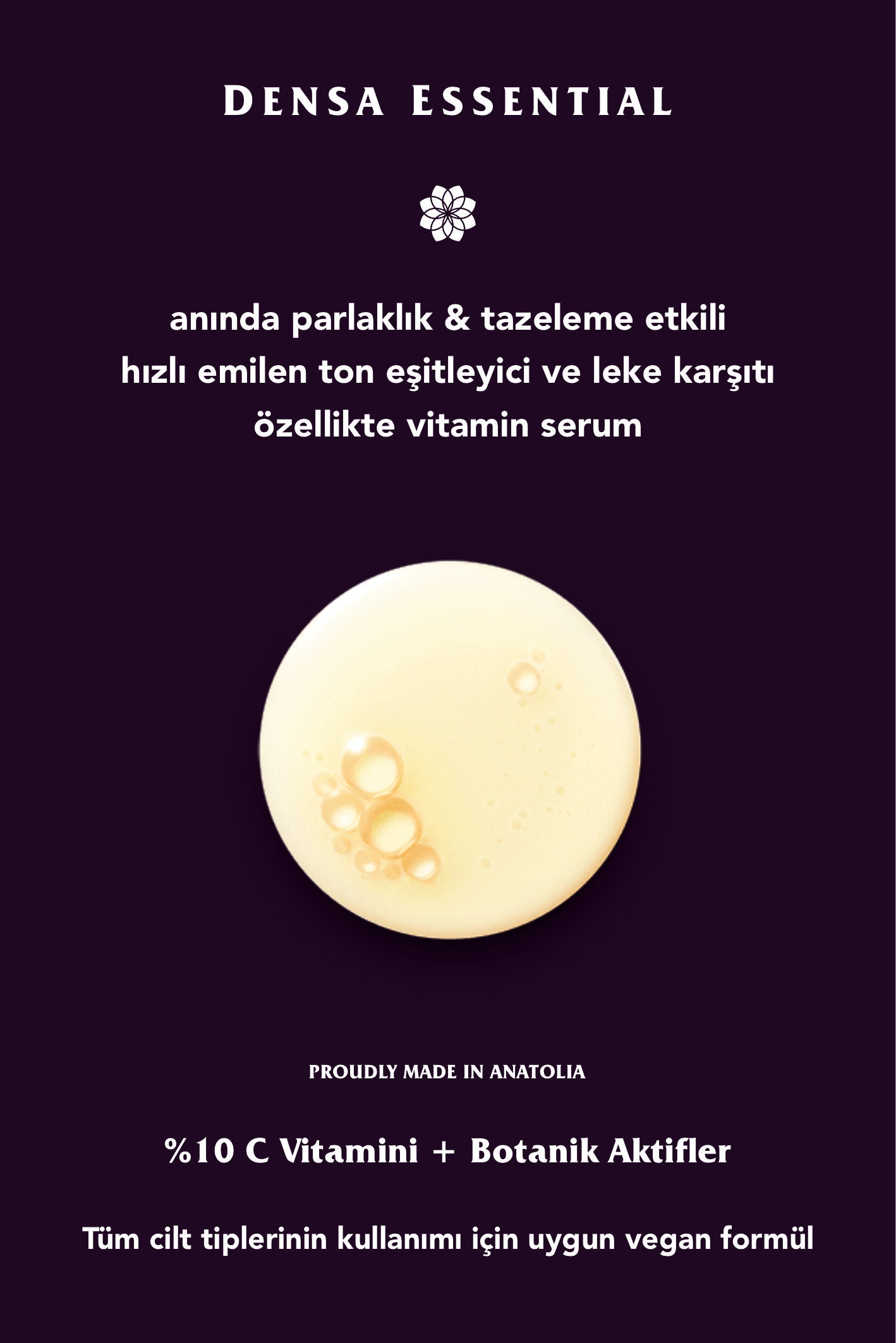 AYDINLATICI - CANLANDIRICI - LEKE KARŞITI %10 C VİTAMİNİ SERUM - 50 ML