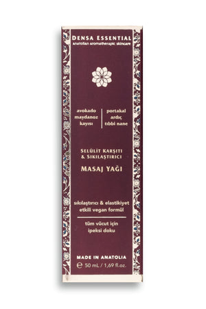 SELÜLİT KARŞITI & SIKILAŞTIRICI MASAJ YAĞI - PÜRÜZSÜZ/YENİLENMİŞ/CANLI/SIKI CİLT GÖRÜNÜMÜ 50 ML