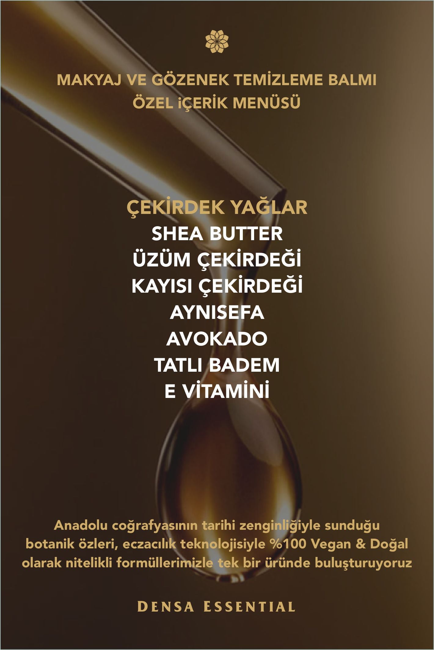 MAKYAJ & GÖZENEK TEMİZLEME BALMI - ARINDIRICI/YENİLEYİCİ/NEMLENDİRİCİ/BESLEYİCİ/PARLAKLIK ETKİLİ 50 ML