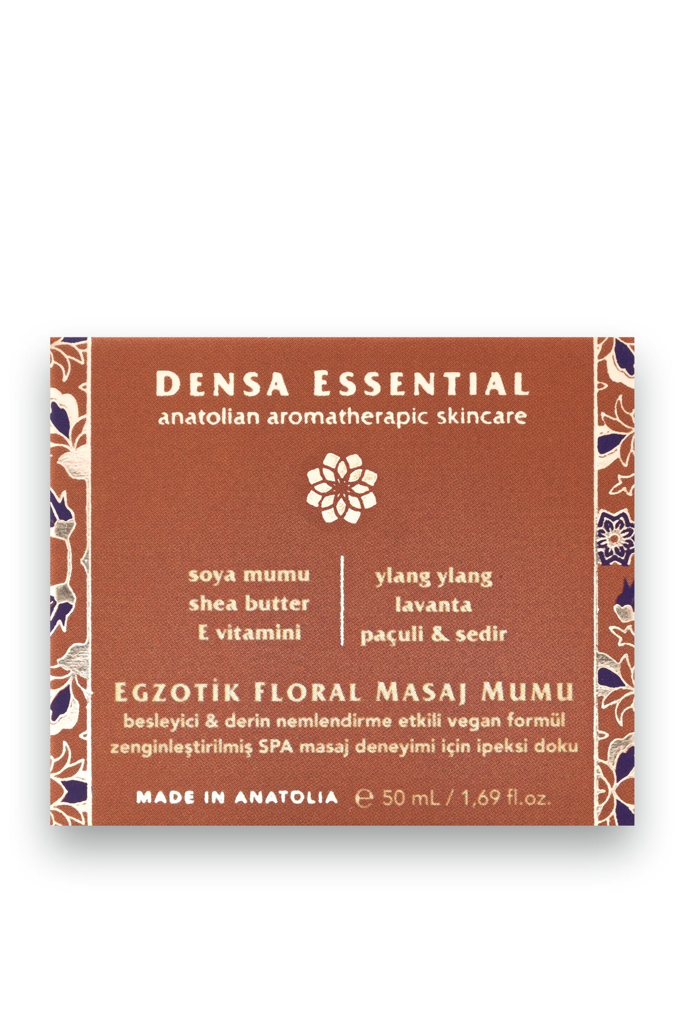 EGZOTİK FLORAL SPA MASAJ MUMU - SICAK/DİNLENDİRİCİ/BESLEYİCİ/NEMLENDİRİCİ MASAJ DENEYİMİ 50 ML