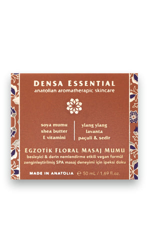 EGZOTİK FLORAL SPA MASAJ MUMU - SICAK/DİNLENDİRİCİ/BESLEYİCİ/NEMLENDİRİCİ MASAJ DENEYİMİ 50 ML