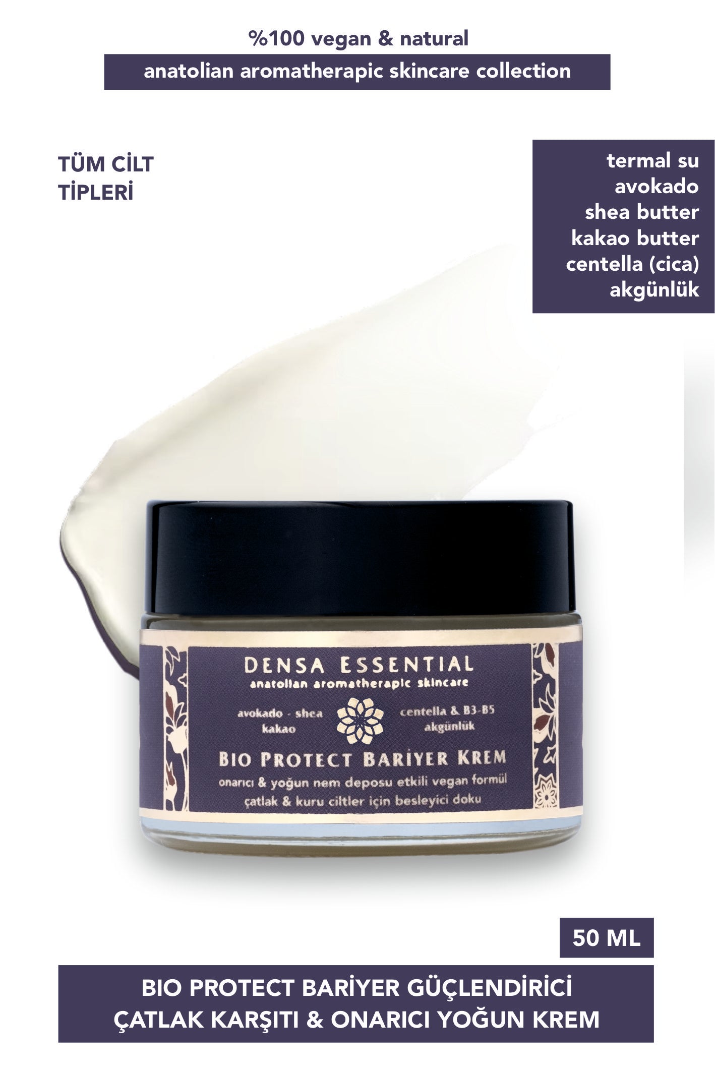 BIO PROTECT BARİYER GÜÇLENDİRİCİ KREM - ÇATLAK KARŞITI & ONARICI ETKİLİ 50 ML