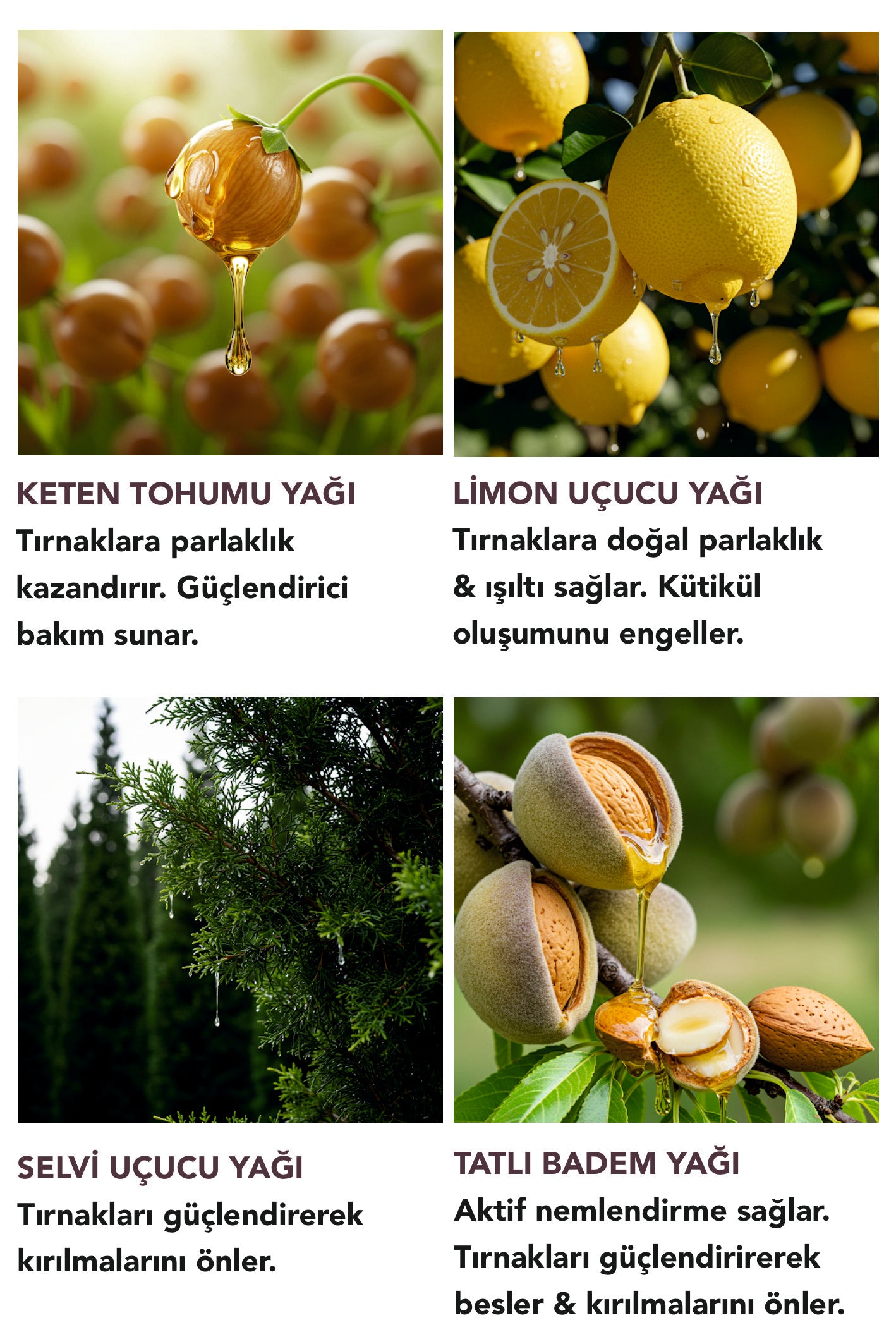 MANİKÜR - PEDİKÜR - KÜTİKÜL TIRNAK BAKIM YAĞI - BESLEYİCİ/GÜÇLENDİRİCİ/KIRILMA ÖNLEYİCİ/ONARICI ETKİLİ 50 ML