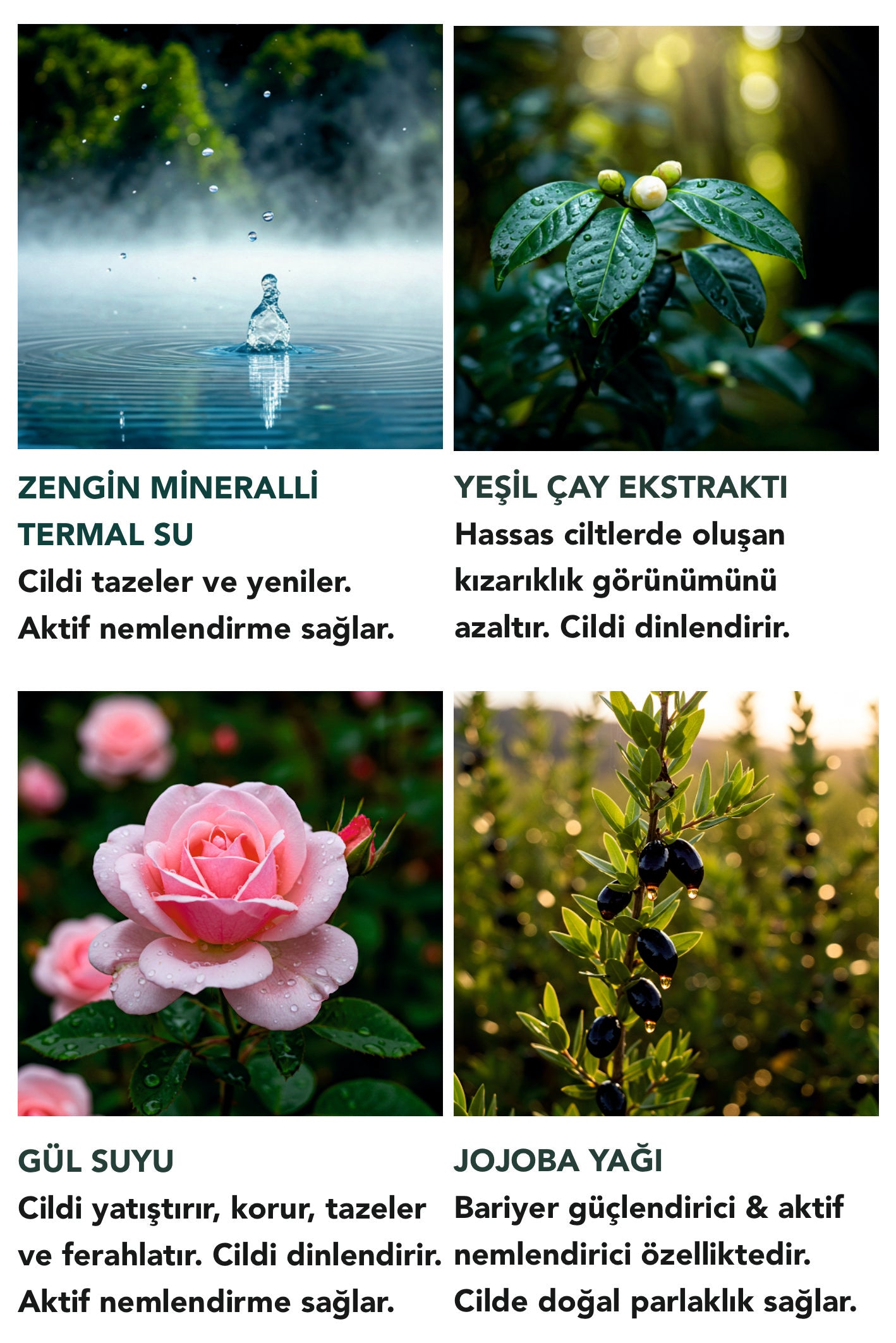 HASSAS CİLTLERE ÖZEL DİNLENDİRİCİ SERUM - KIZARIKLIK KARŞITI/ONARICI/HİPOALERJENİK ETKİLİ 50 ML