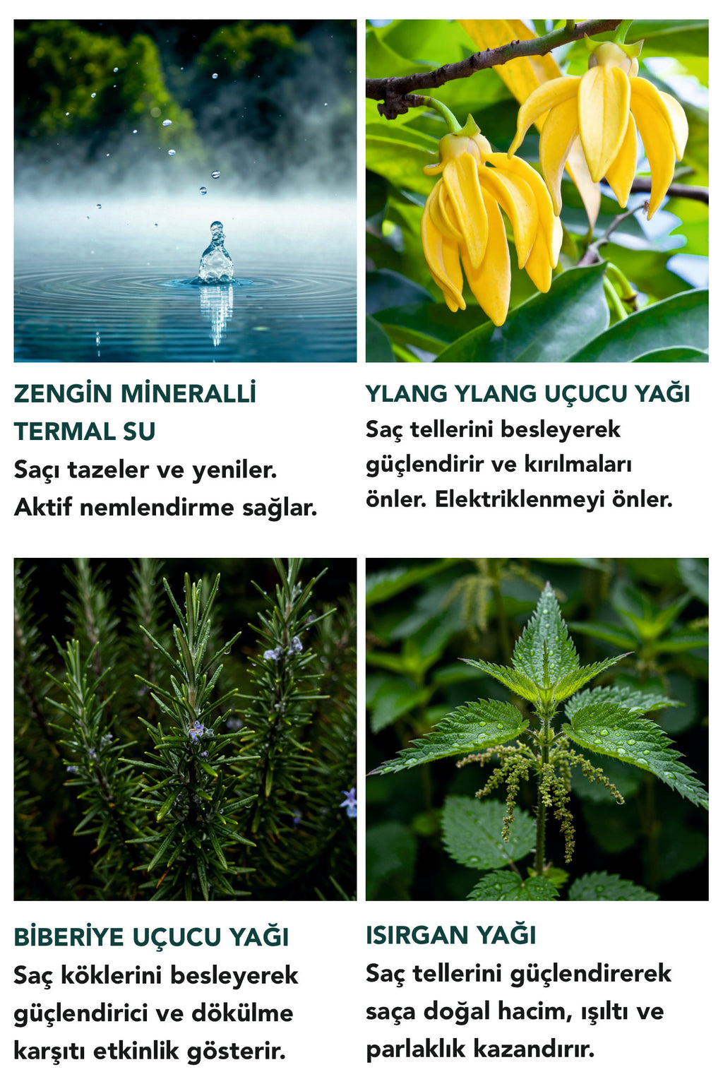 AKTİF SAÇ SERUMU - HACİM KAZANDIRICI/BESLEYİCİ/NEMLENDİRİCİ/ELEKTRİKLENME KARŞITI 50 ML