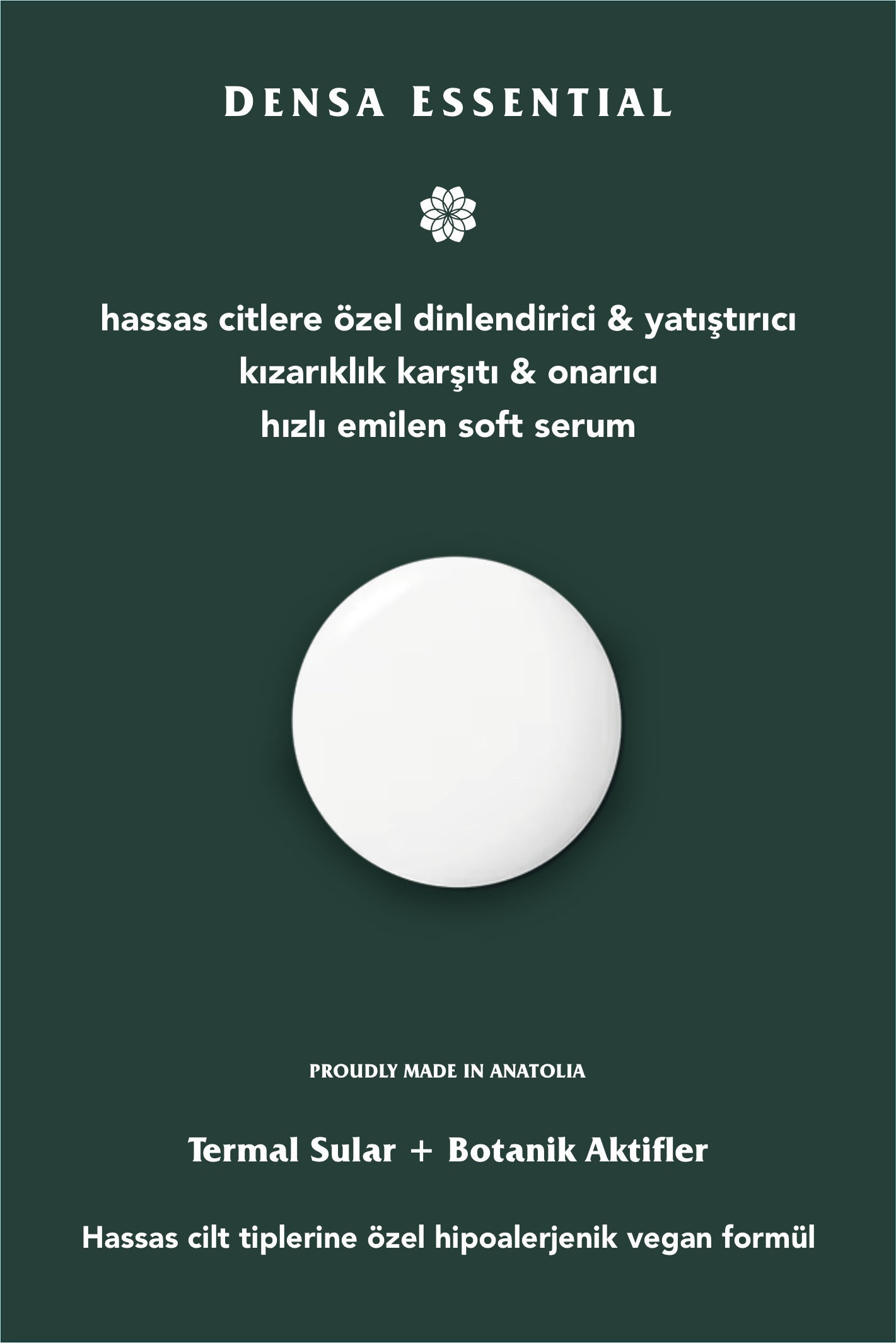 HASSAS CİLTLERE ÖZEL DİNLENDİRİCİ SERUM - KIZARIKLIK KARŞITI/ONARICI/HİPOALERJENİK ETKİLİ 50 ML