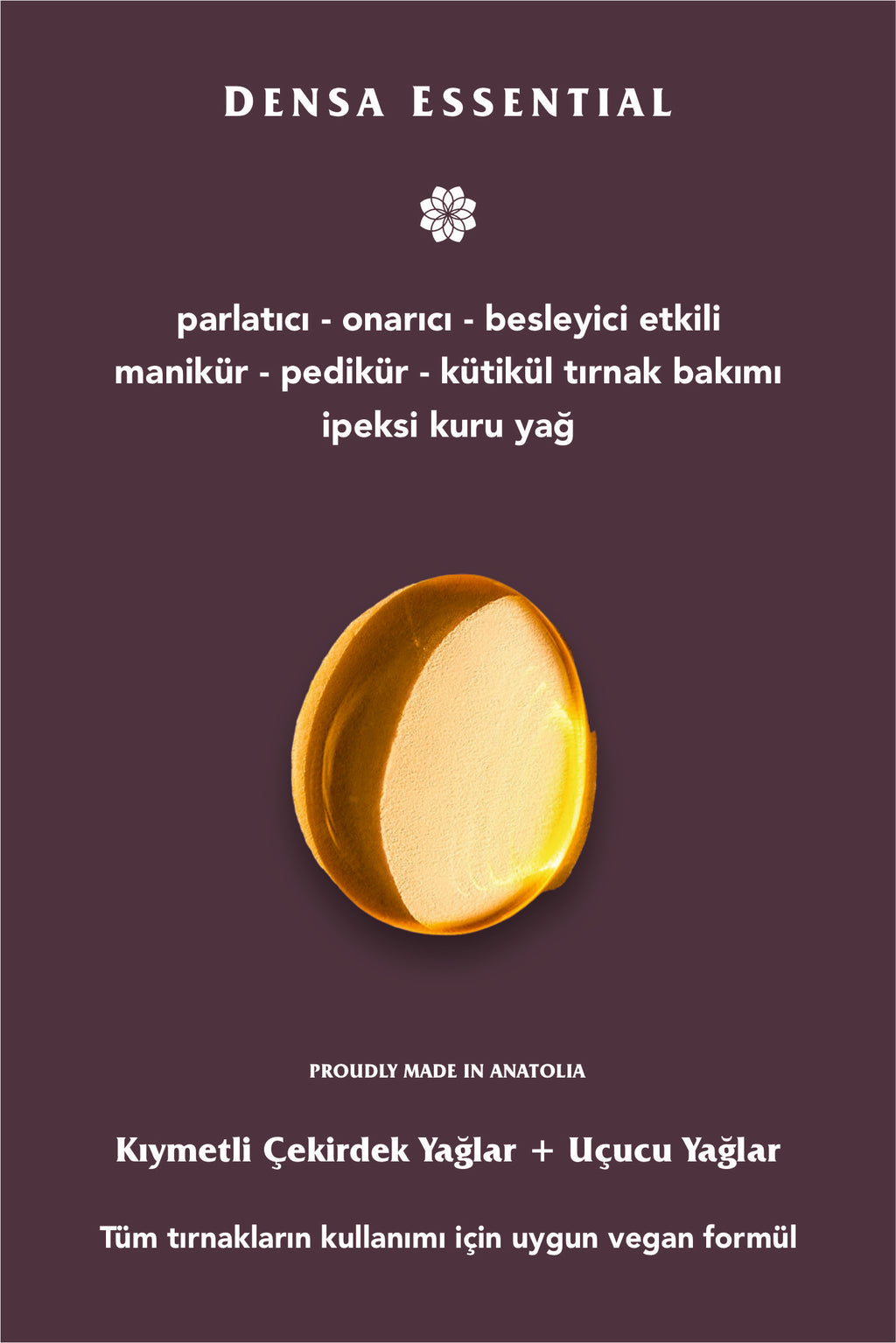 MANİKÜR - PEDİKÜR - KÜTİKÜL TIRNAK BAKIM YAĞI - BESLEYİCİ/GÜÇLENDİRİCİ/KIRILMA ÖNLEYİCİ/ONARICI ETKİLİ 50 ML