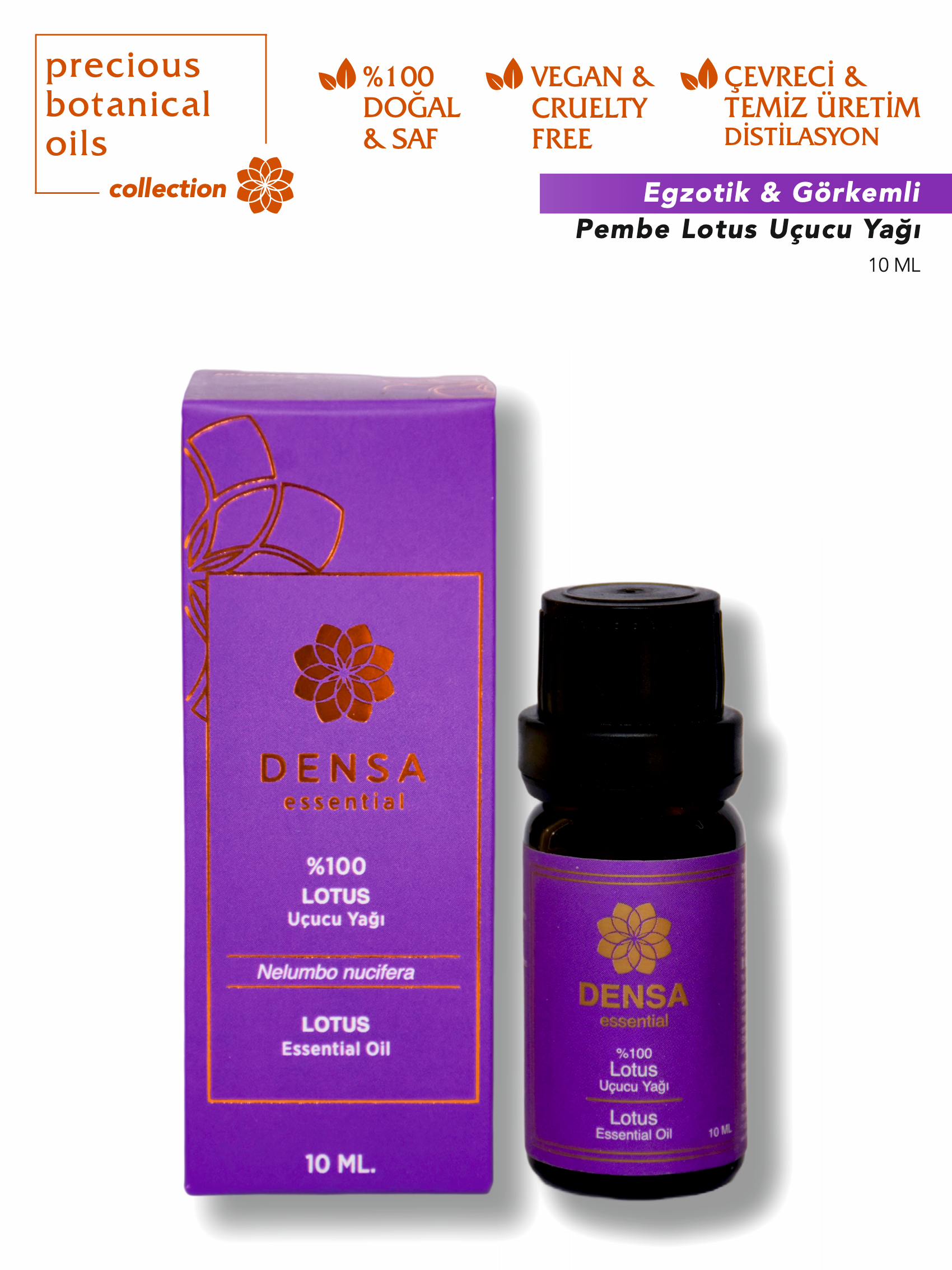 %100 Lotus Uçucu Yağı 10 ML