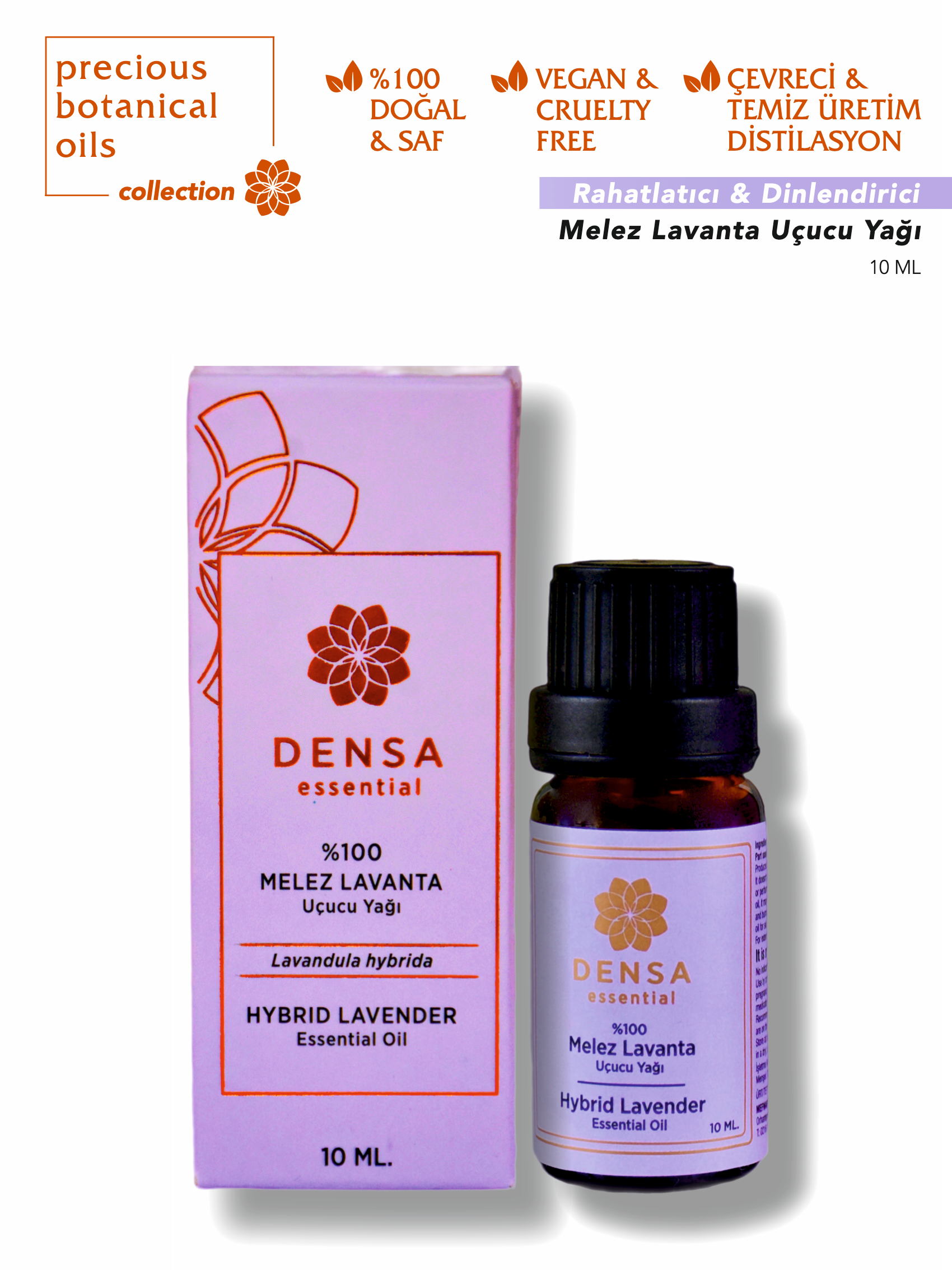 %100 Melez Lavanta Uçucu Yağı 10 ML