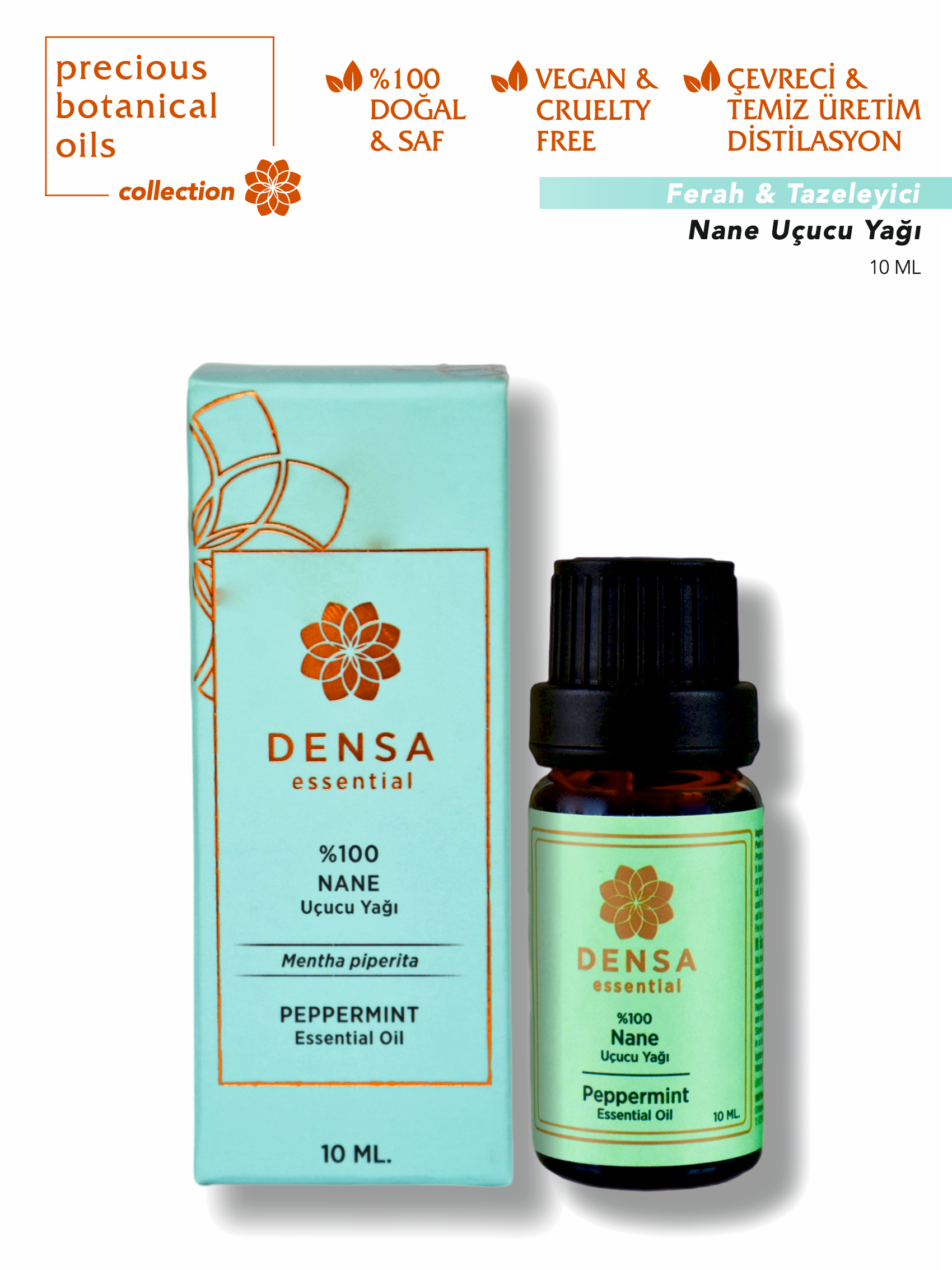 %100 Tıbbi Nane Uçucu Yağı 10 ML