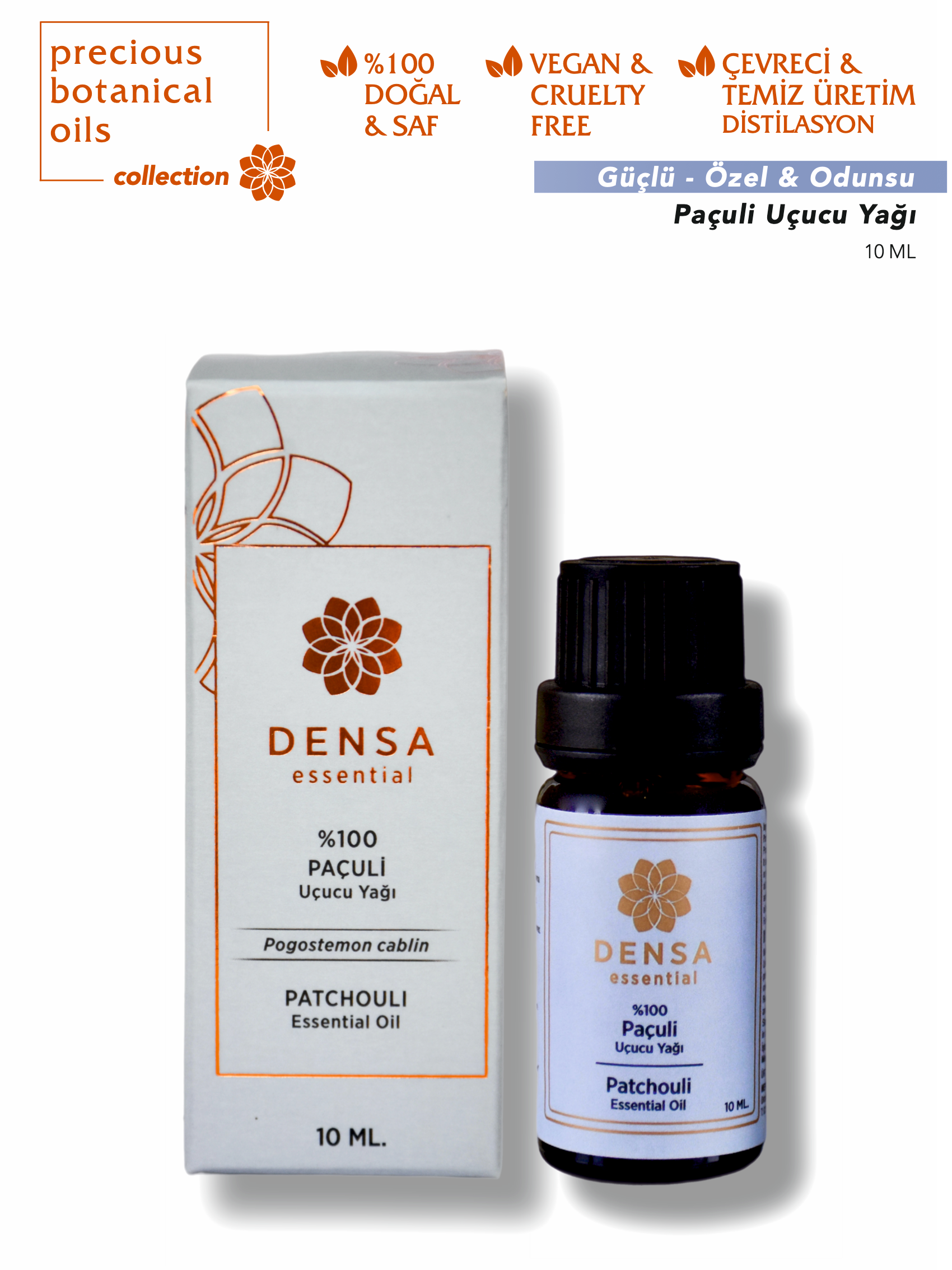%100 Paçuli Uçucu Yağı 10 ML