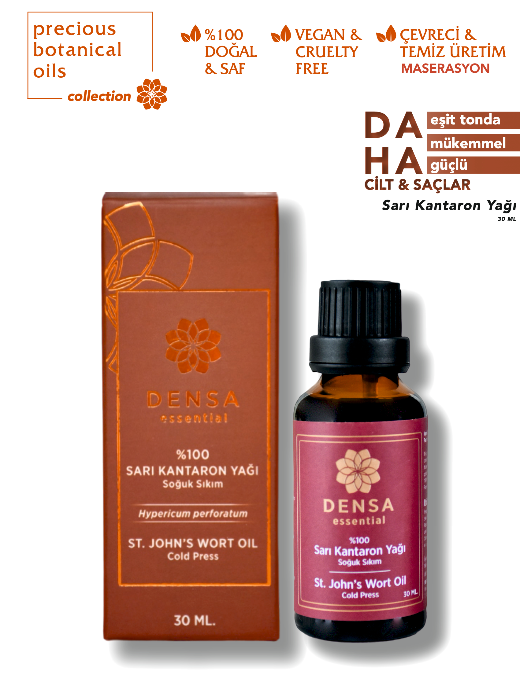 %100 Sarı Kantaron Yağı 30 ML