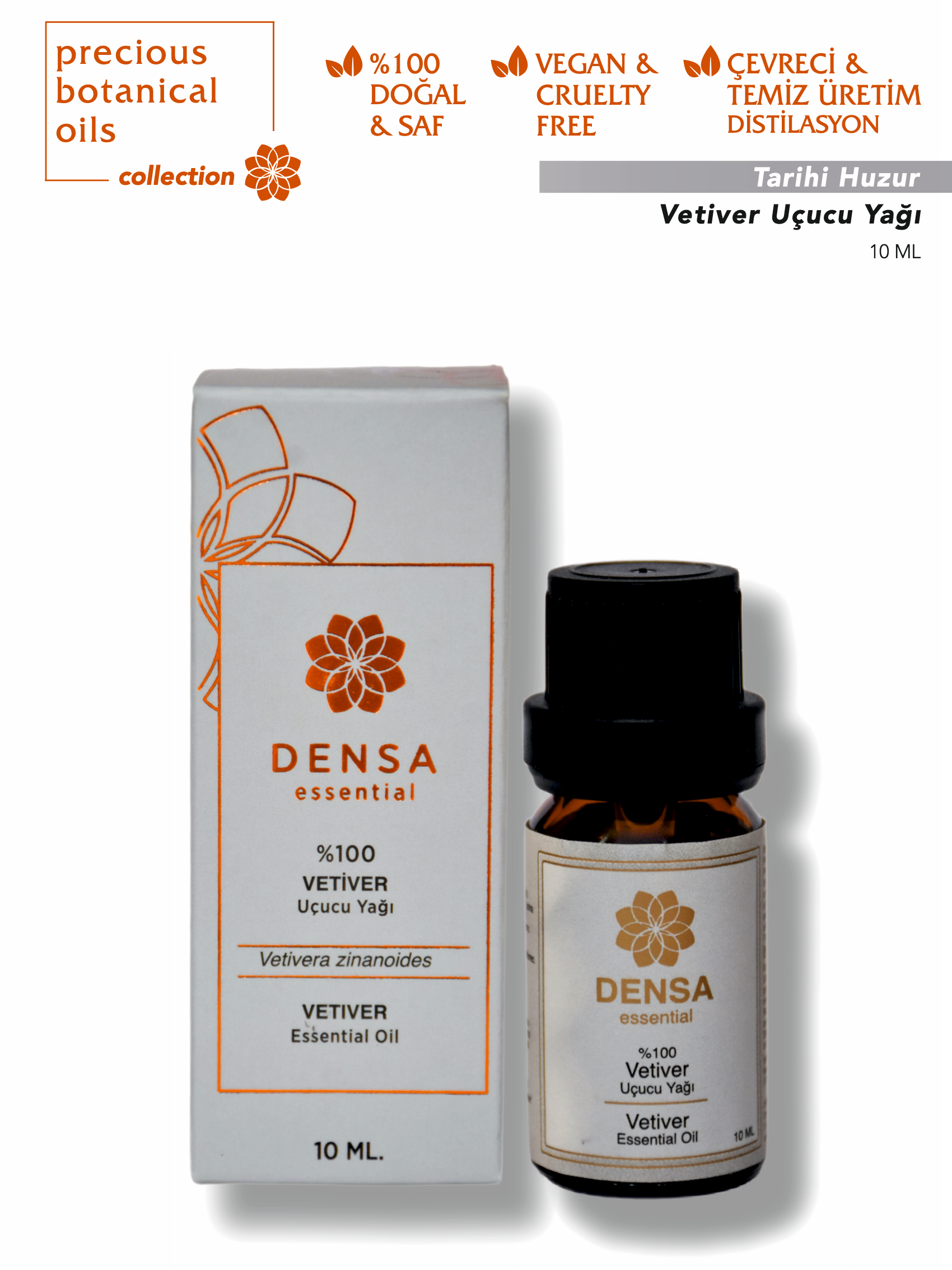 %100 Vetiver Uçucu Yağı 10 ML