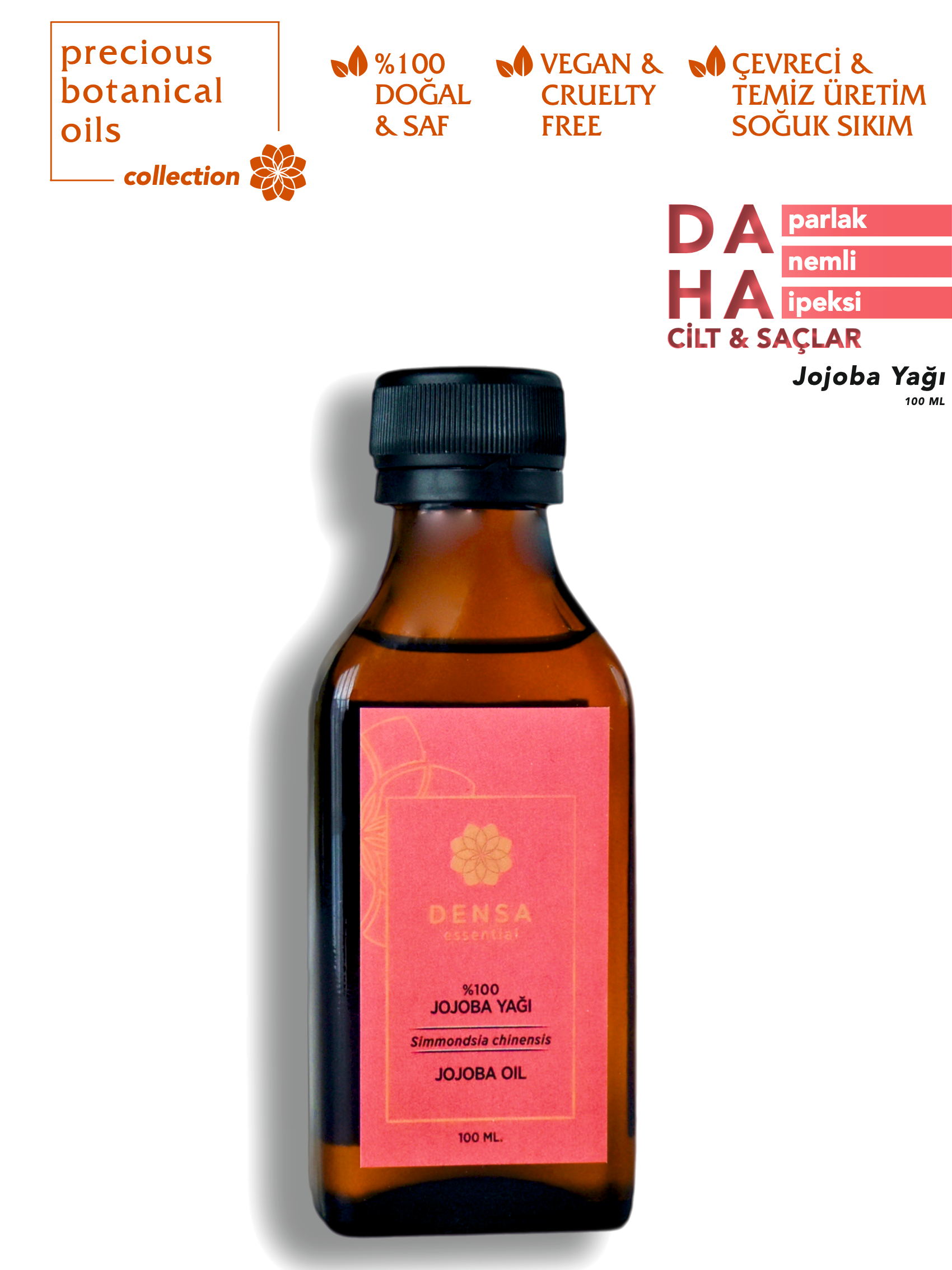 %100 Jojoba Yağı 100 ML