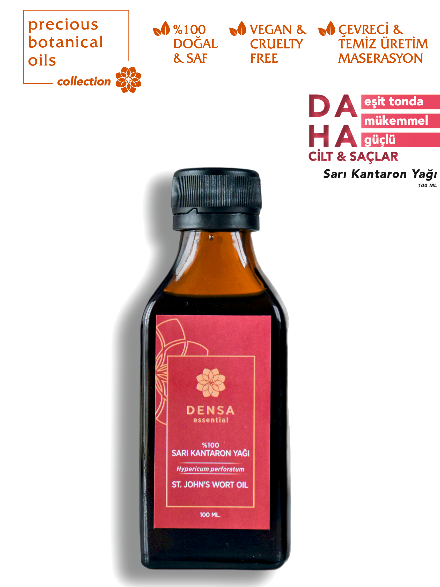 %100 Sarı Kantaron Yağı 100 ML