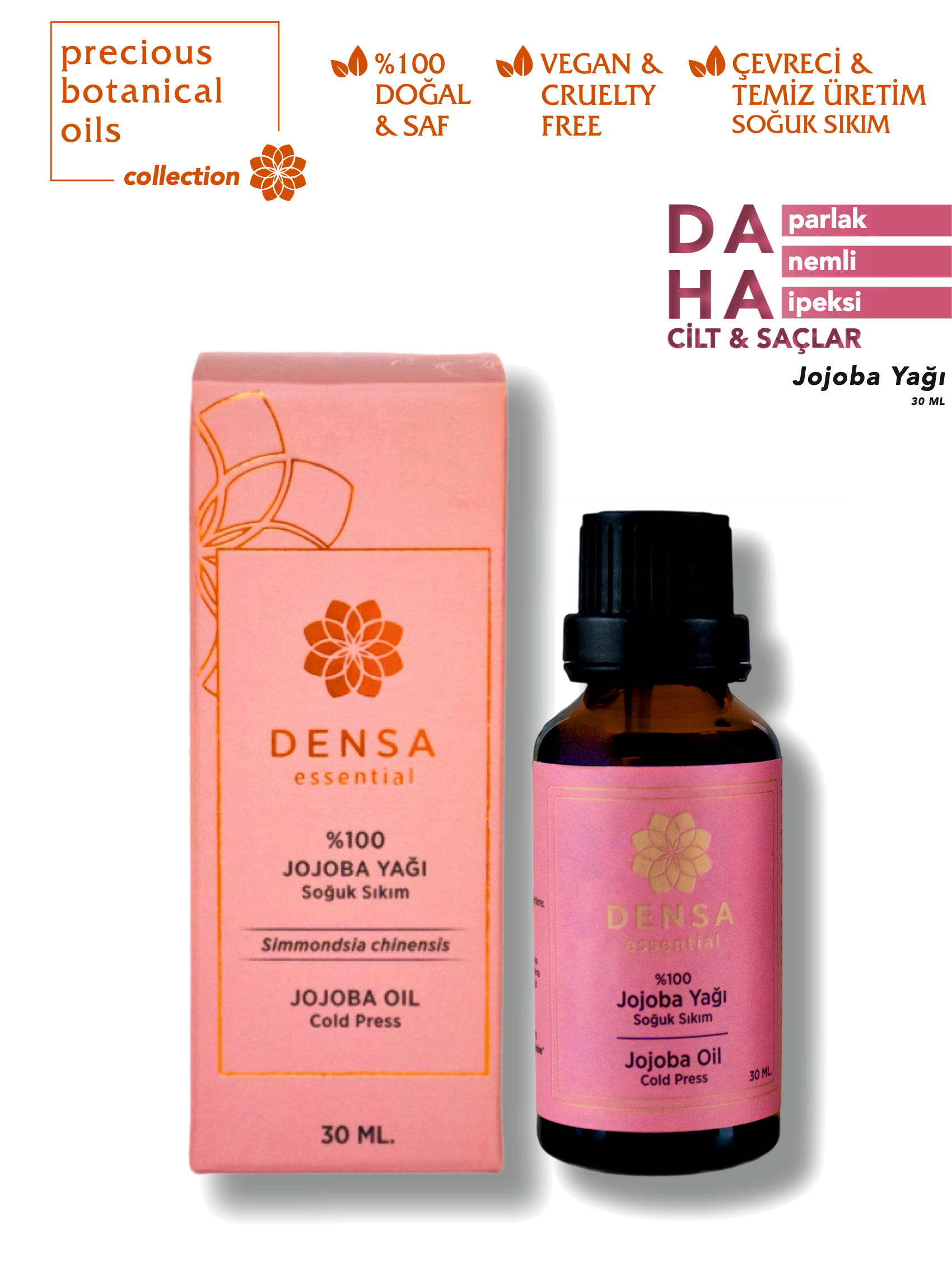 %100 Jojoba Yağı 30 ML