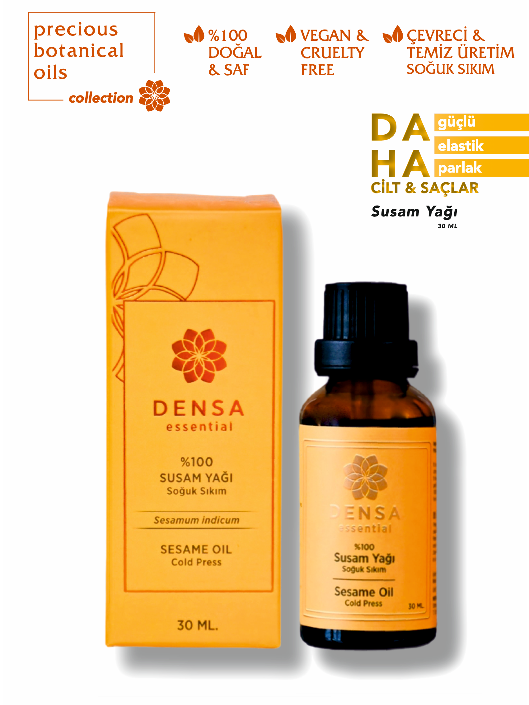 %100 Susam Yağı 30 ML